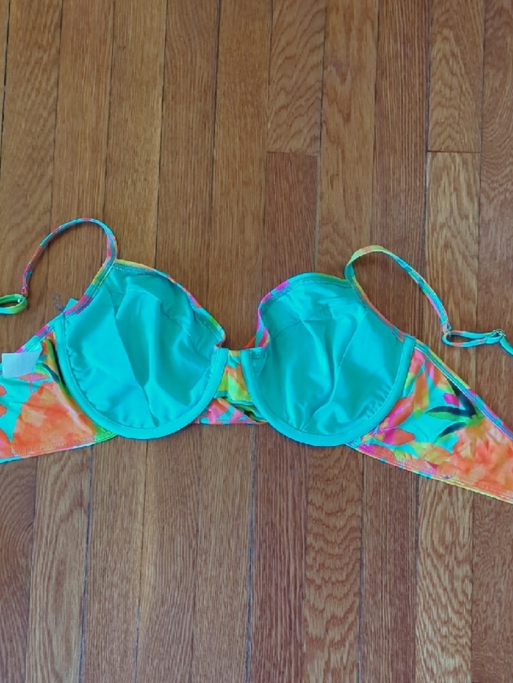 NWT Sunsets Tropical Bikini Set Swim Top & Skirt - Picture 2 of 4